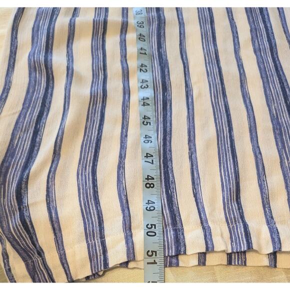 Chico's Gaucho Striped Jumpsuit Size 1.5 US 10 Medium Navy And White - Picture 7 of 8